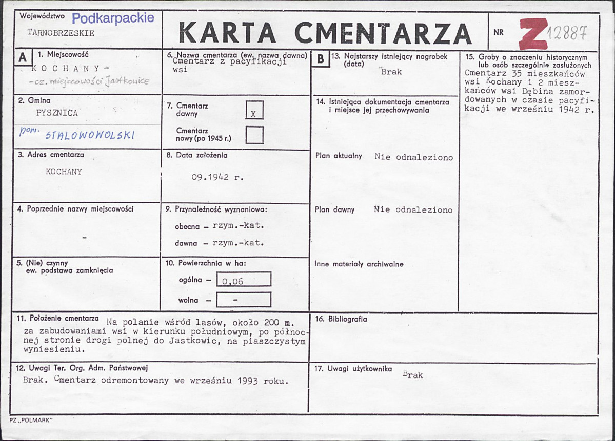 Karta cmentarza, skan nr 1