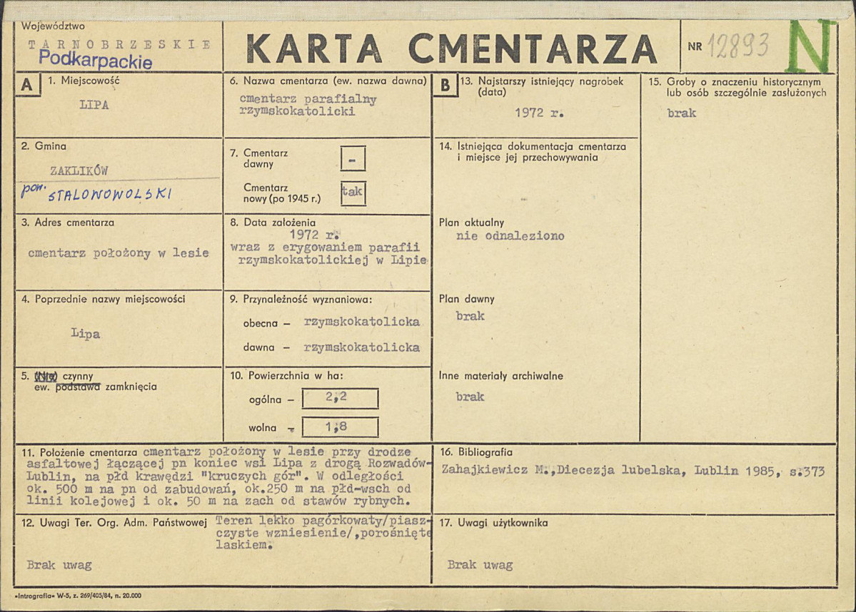 Karta cmentarza, skan nr 1