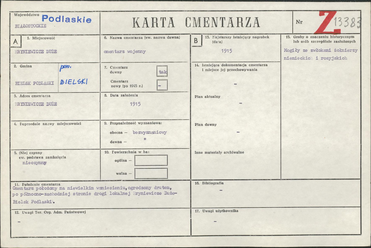 Karta cmentarza, skan nr 1