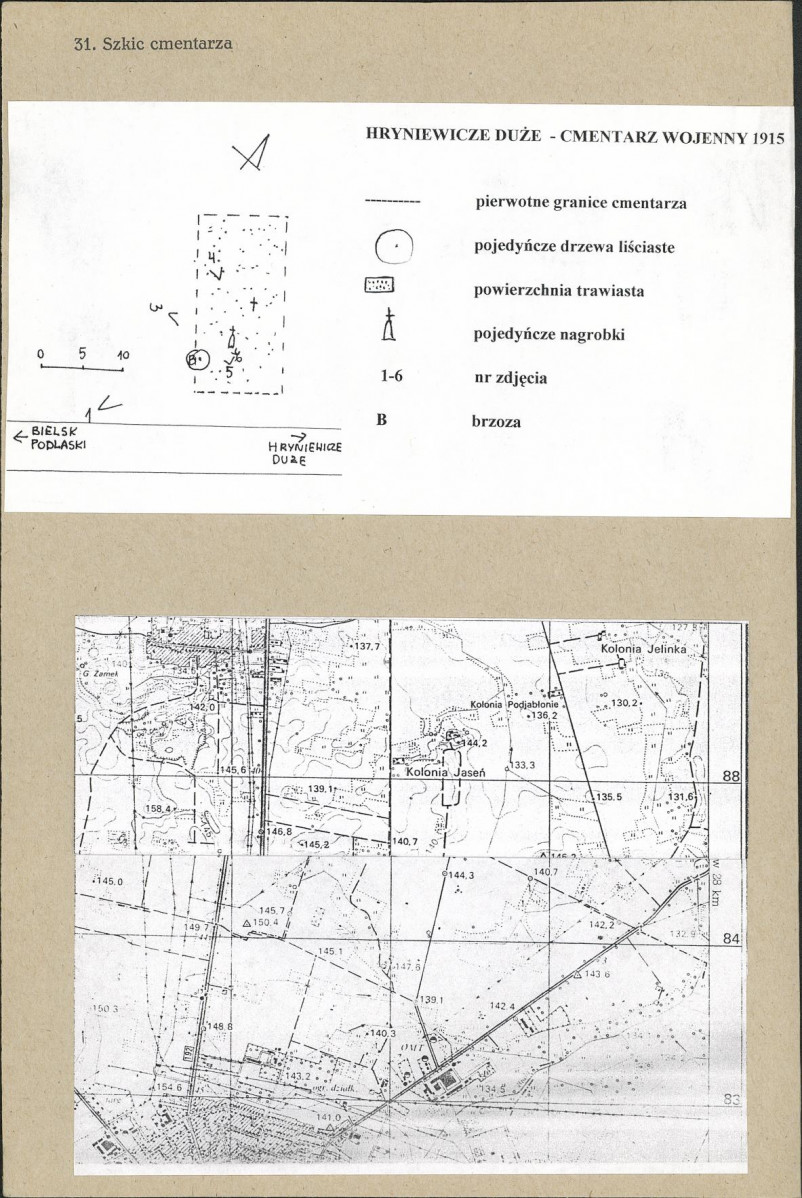 Karta cmentarza, skan nr 3