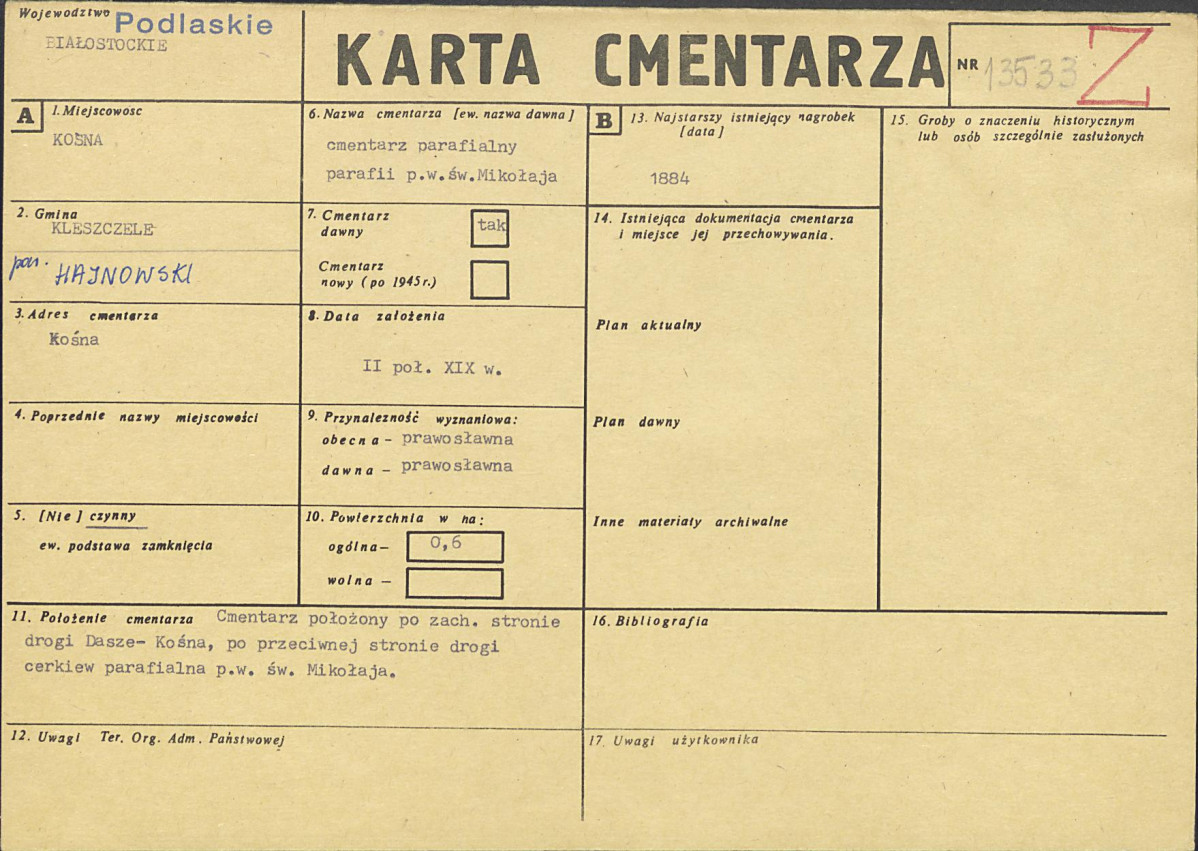 Karta cmentarza, skan nr 1