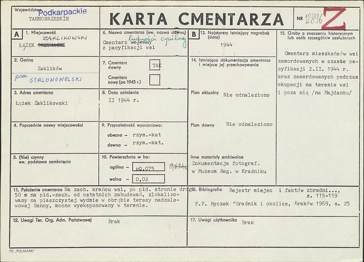 Karta cmentarza, skan nr 1