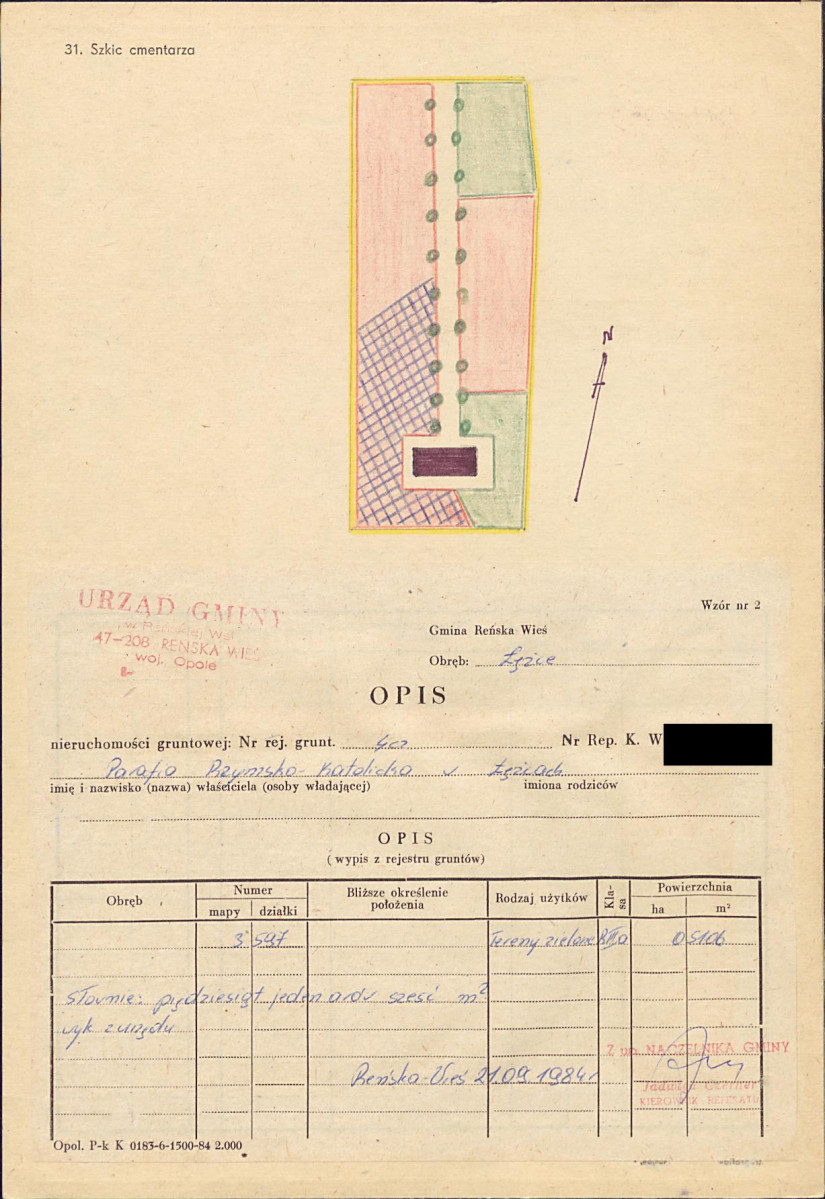 KC - Karta cmentarza, skan nr 3