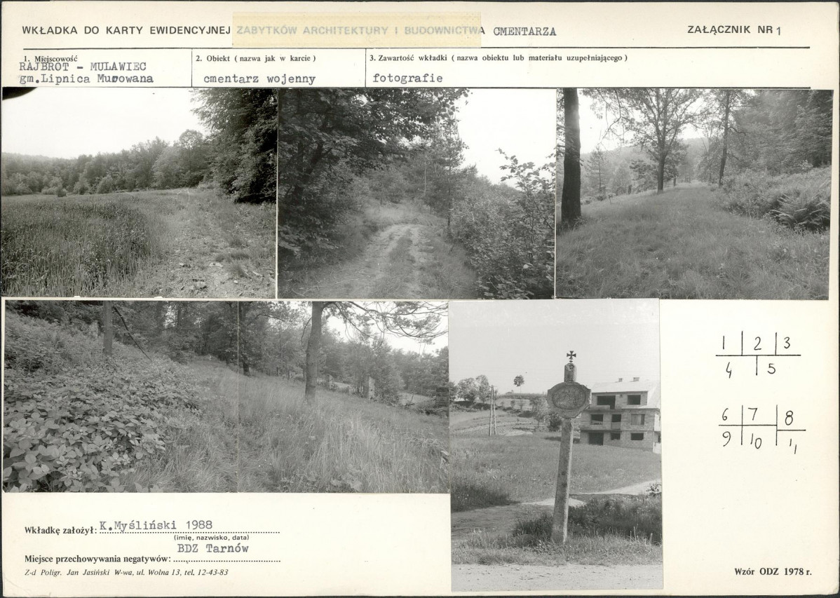 Karta cmentarza, skan nr 5