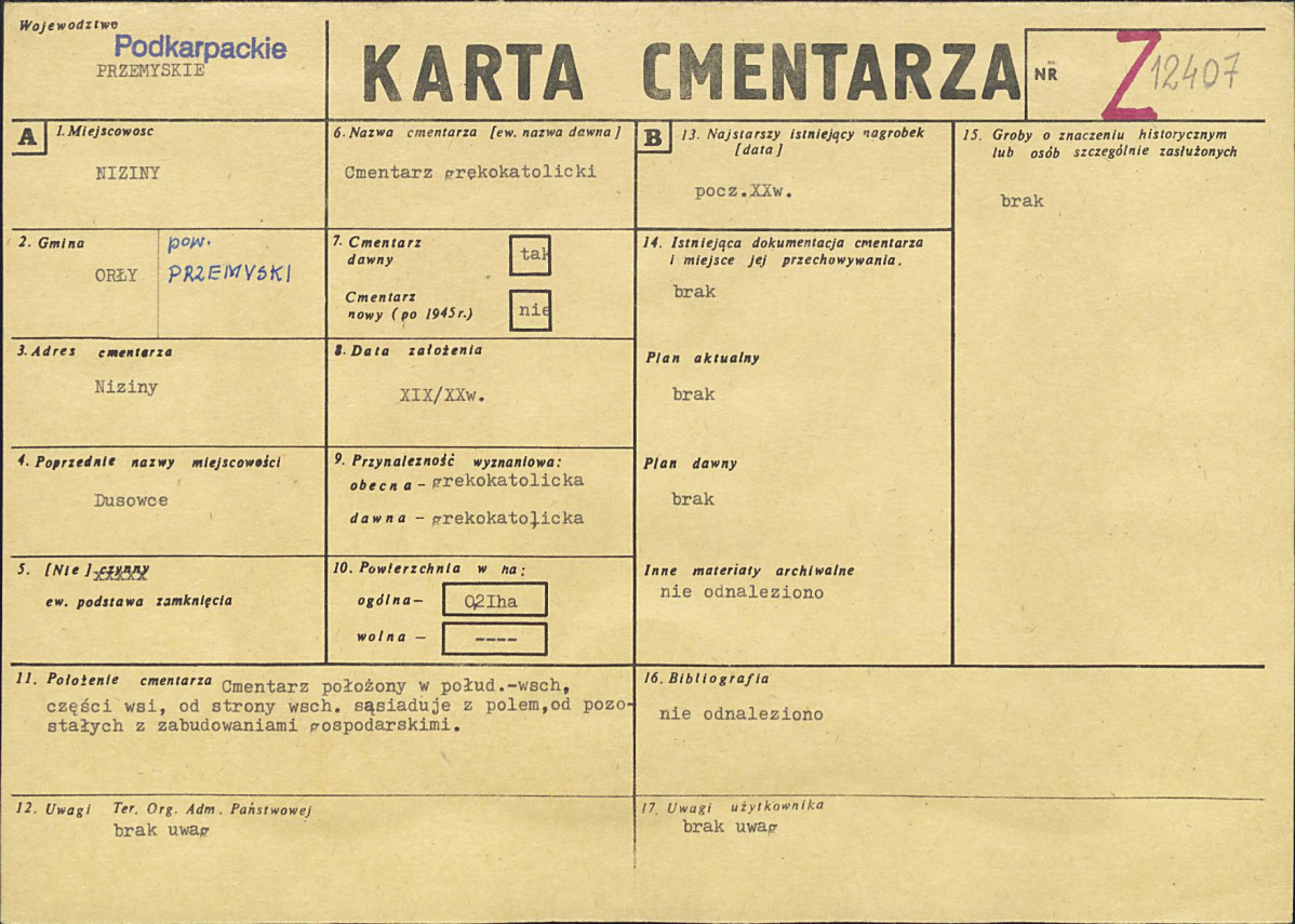 Karta cmentarza, skan nr 1