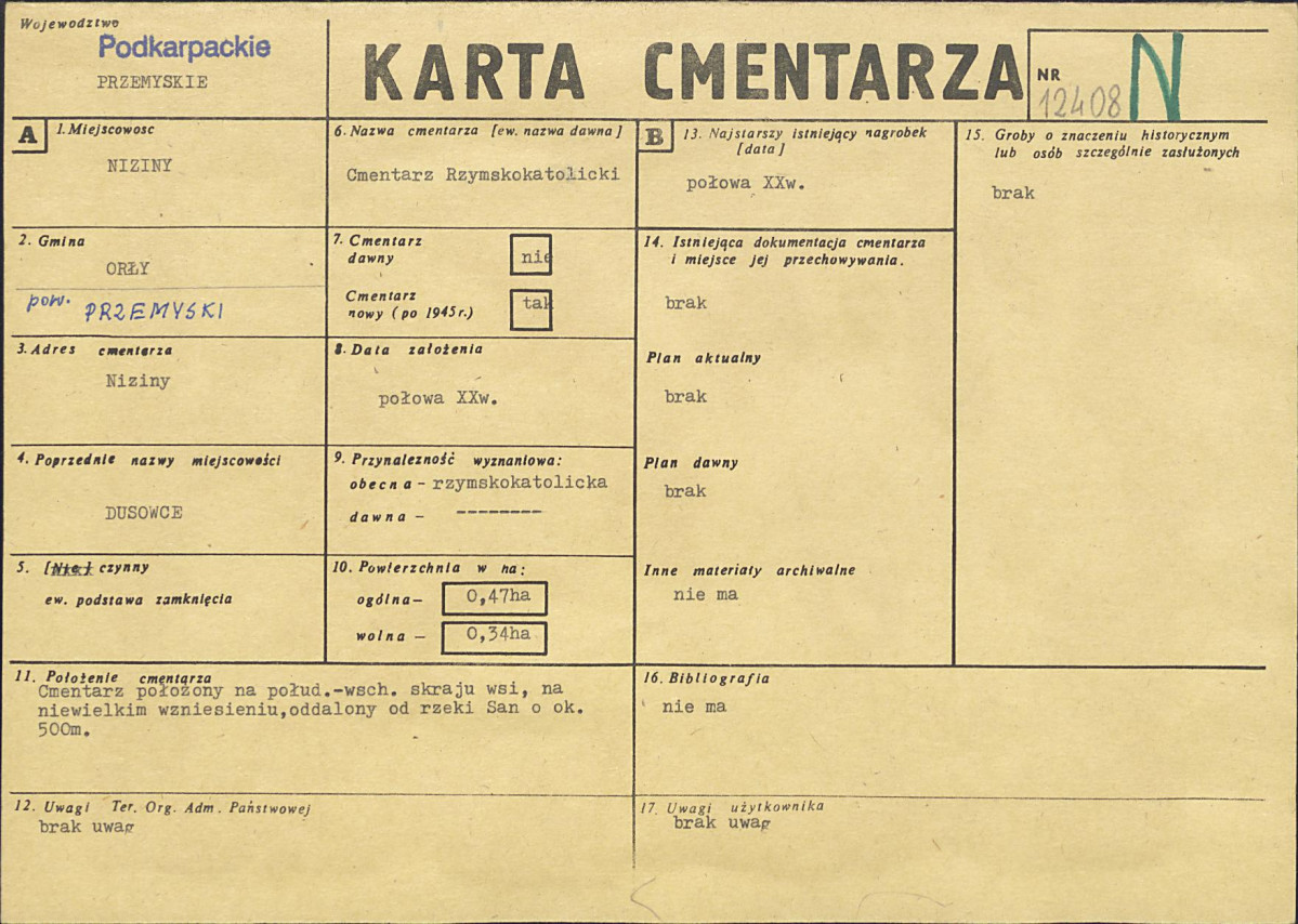 Karta cmentarza, skan nr 1