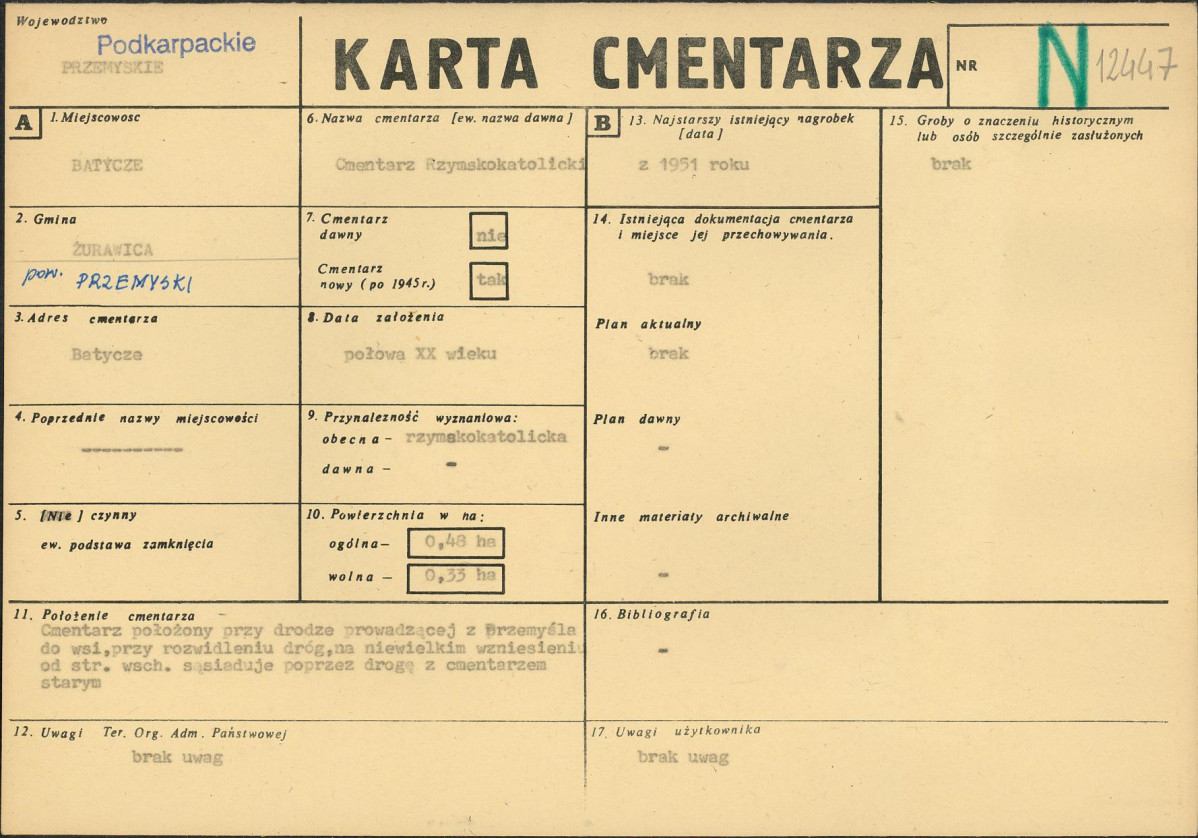 Karta cmentarza, skan nr 1