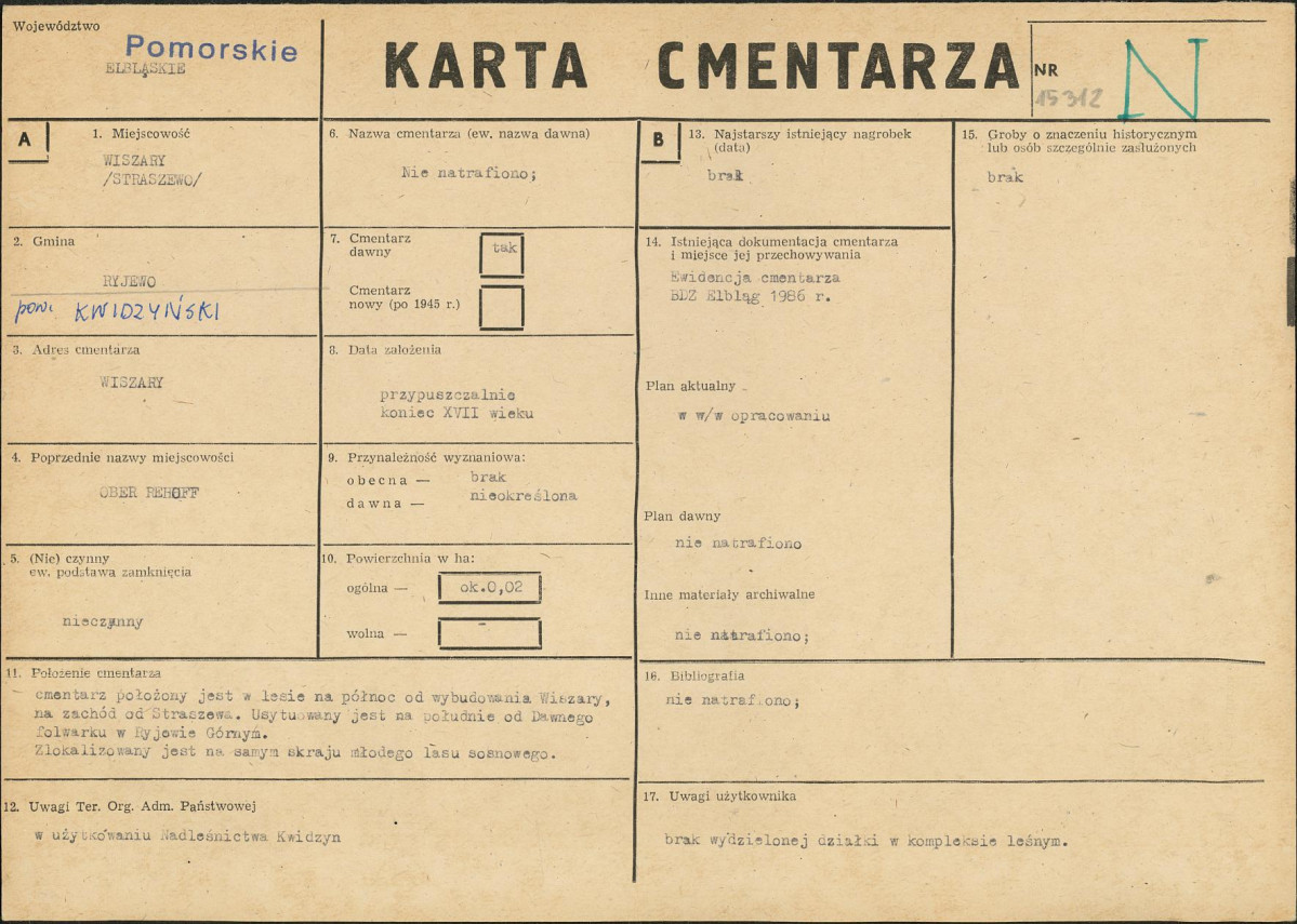 Karta cmentarza, skan nr 1
