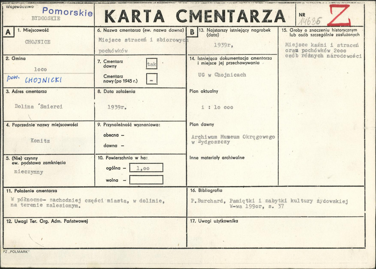 Karta cmentarza, skan nr 1