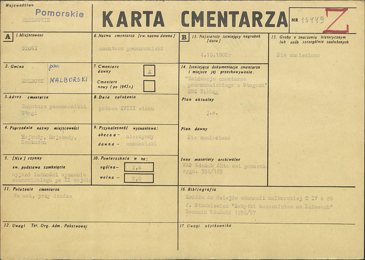Karta cmentarza, skan nr 1