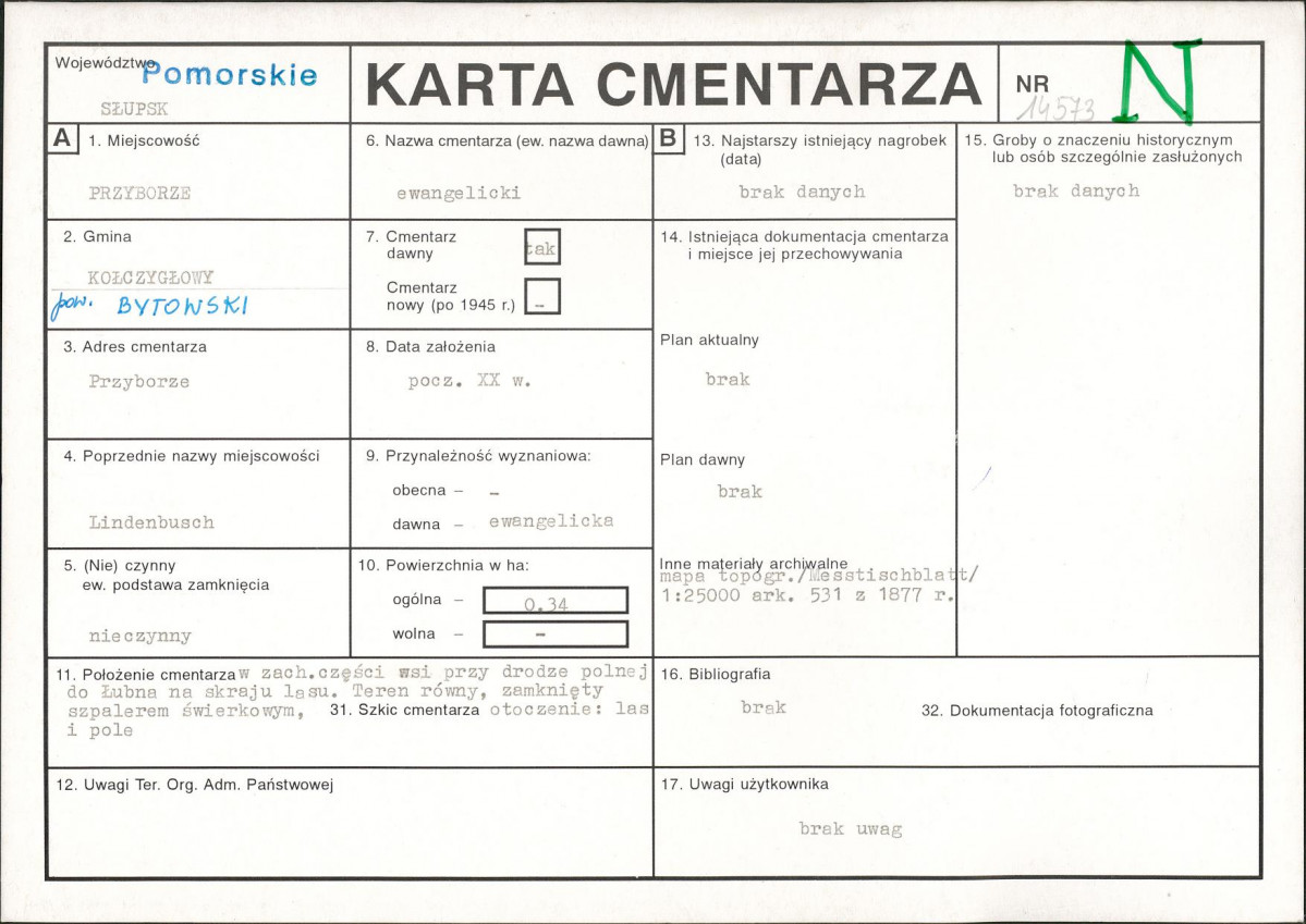 Karta cmentarza, skan nr 1