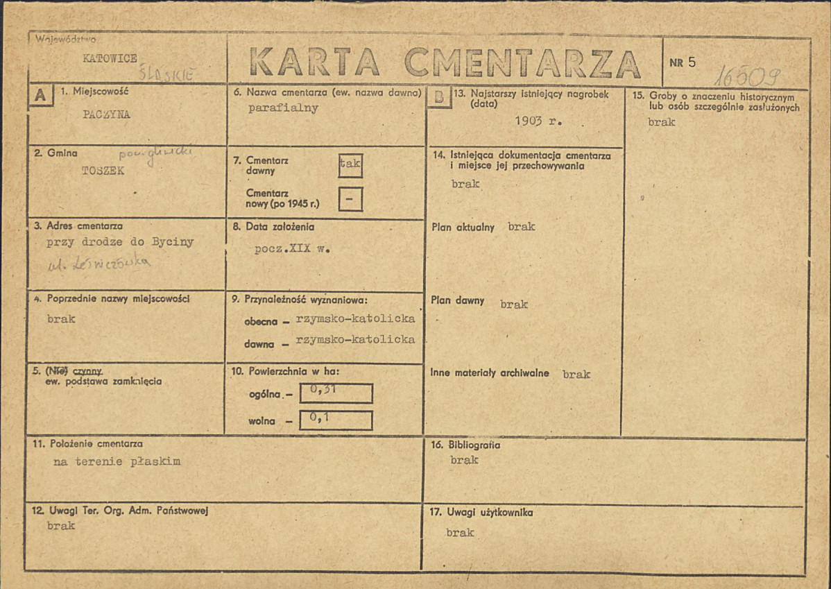 Karta cmentarza, skan nr 1