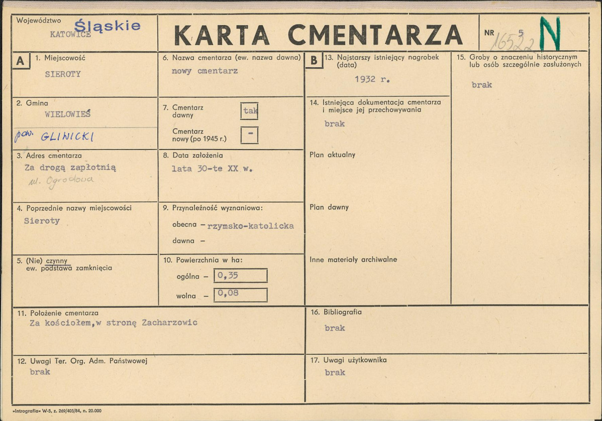 Karta cmentarza, skan nr 1