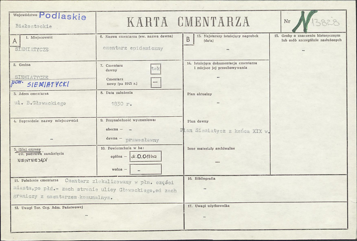 Karta cmentarza, skan nr 1