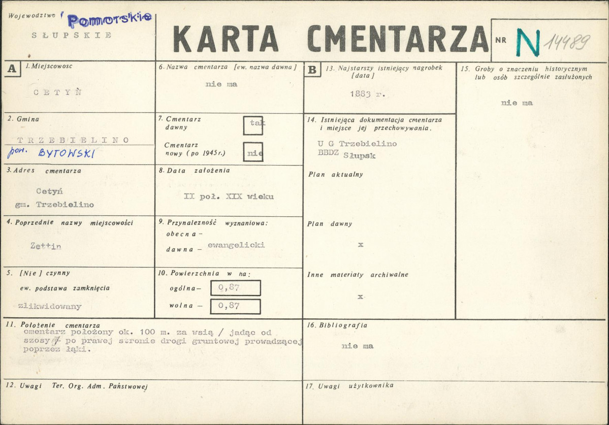 Karta cmentarza, skan nr 1
