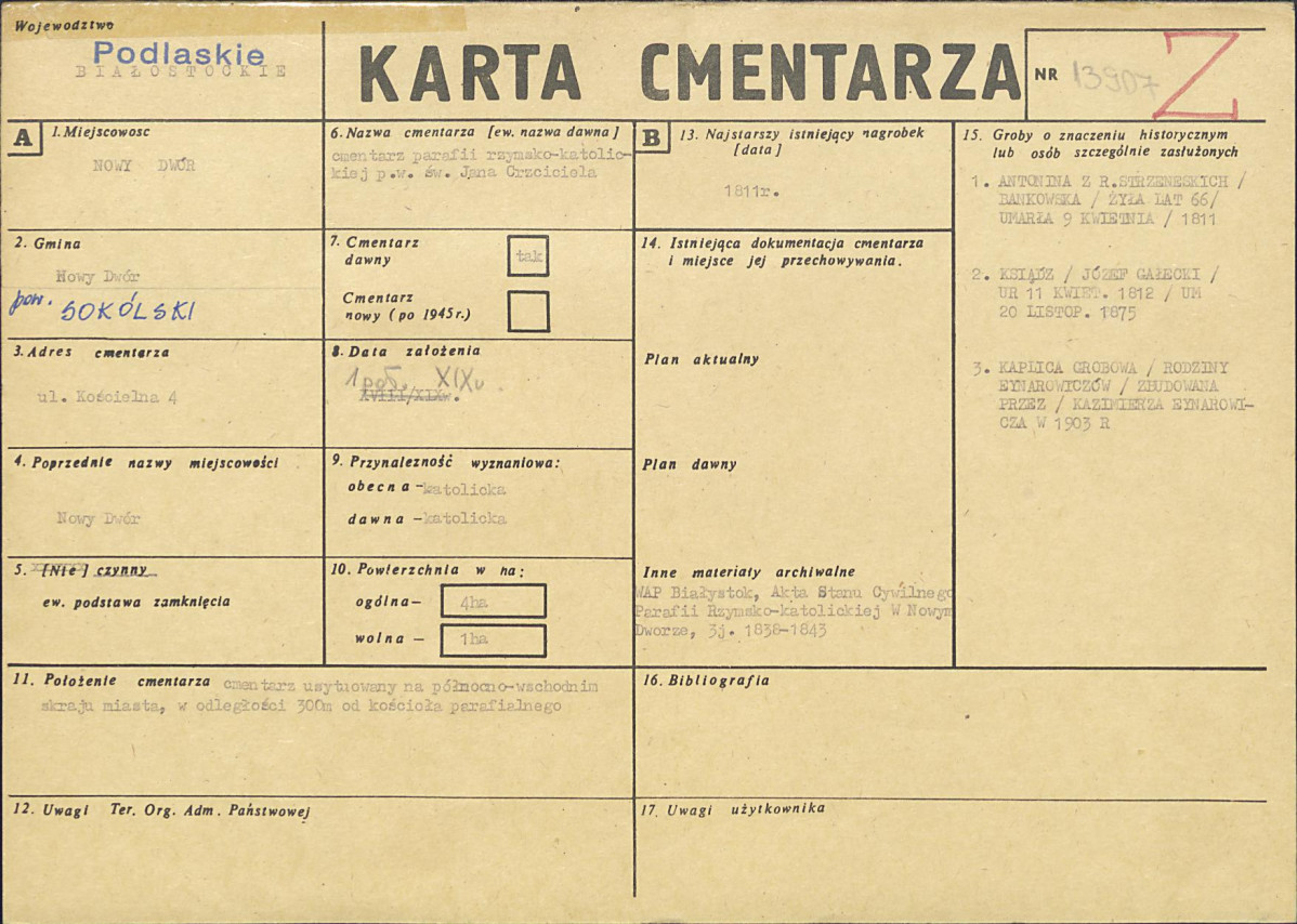 Karta cmentarza, skan nr 1