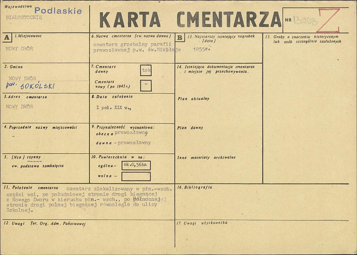Karta cmentarza, skan nr 1