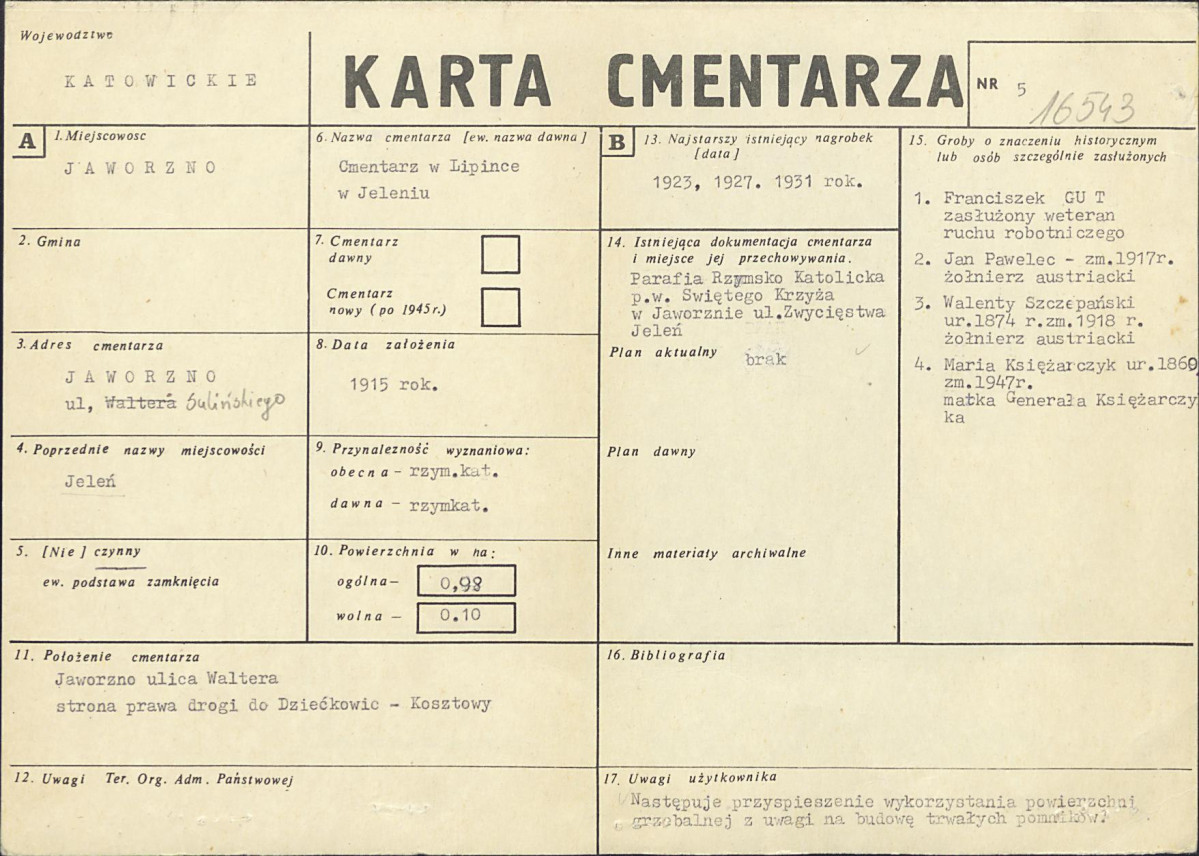 Karta cmentarza, skan nr 1