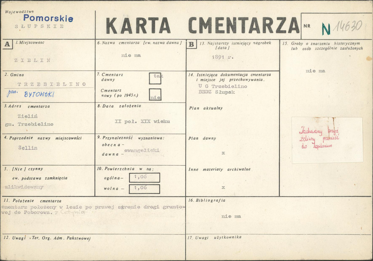 Karta cmentarza, skan nr 1