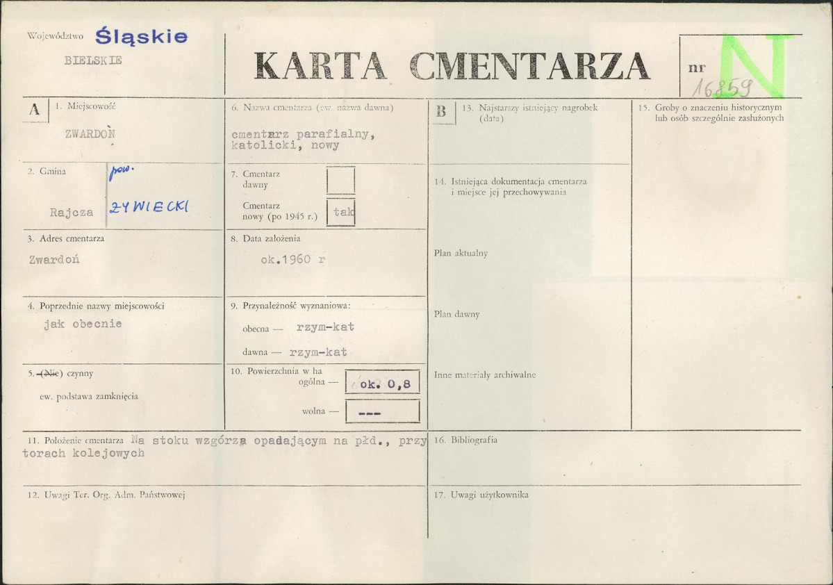 Karta cmentarza, skan nr 1