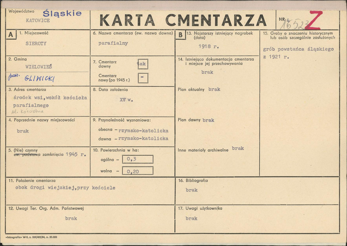 Karta cmentarza, skan nr 1