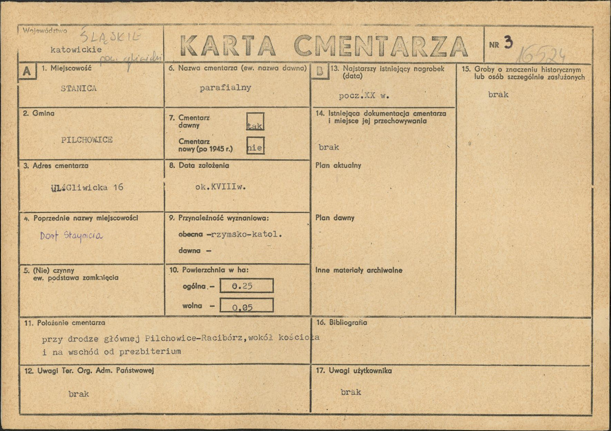Karta cmentarza, skan nr 1