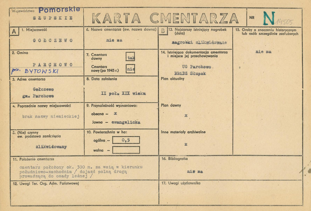 Karta cmentarza, skan nr 1