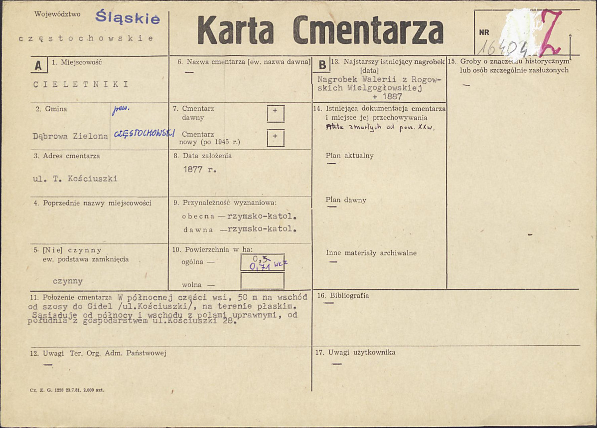 Karta cmentarza, skan nr 1