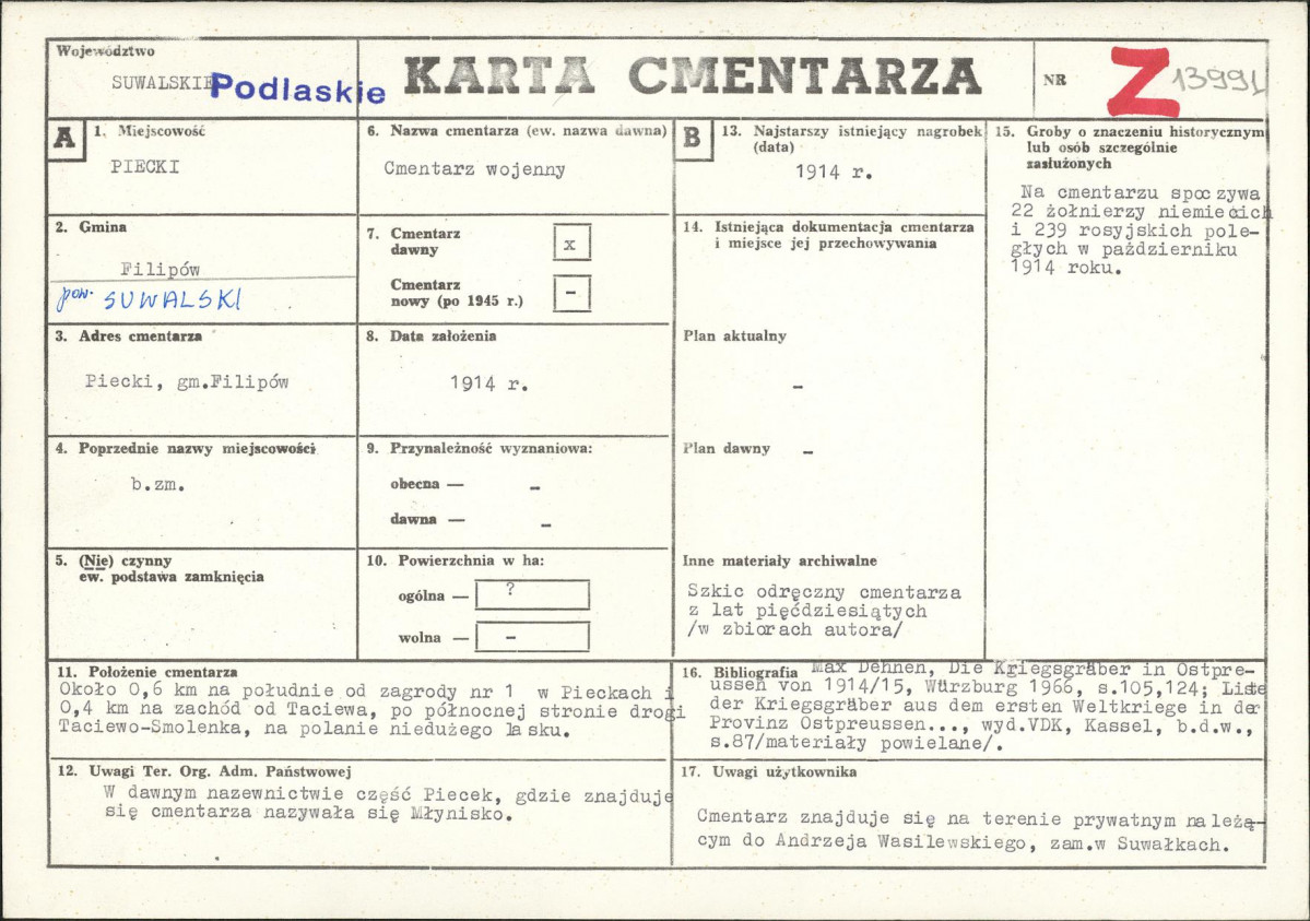 Karta cmentarza, skan nr 1