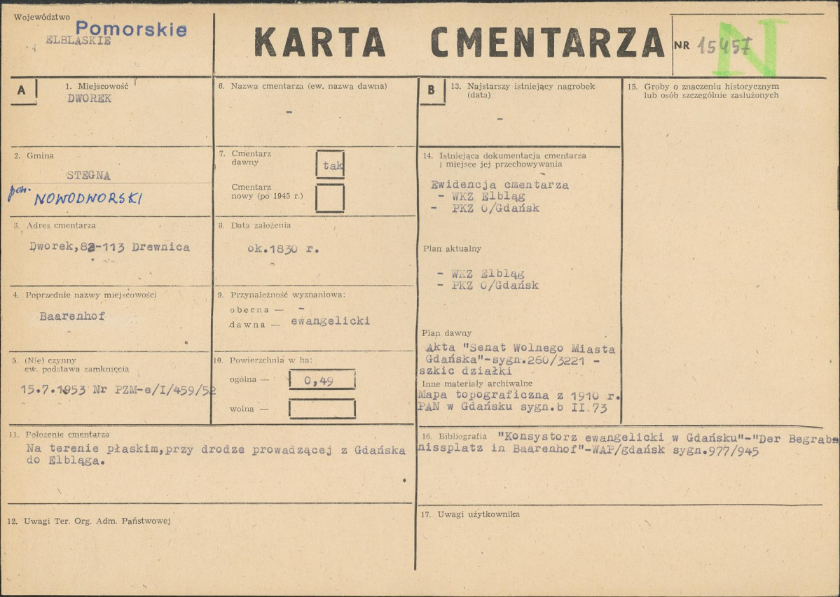 Karta cmentarza, skan nr 1