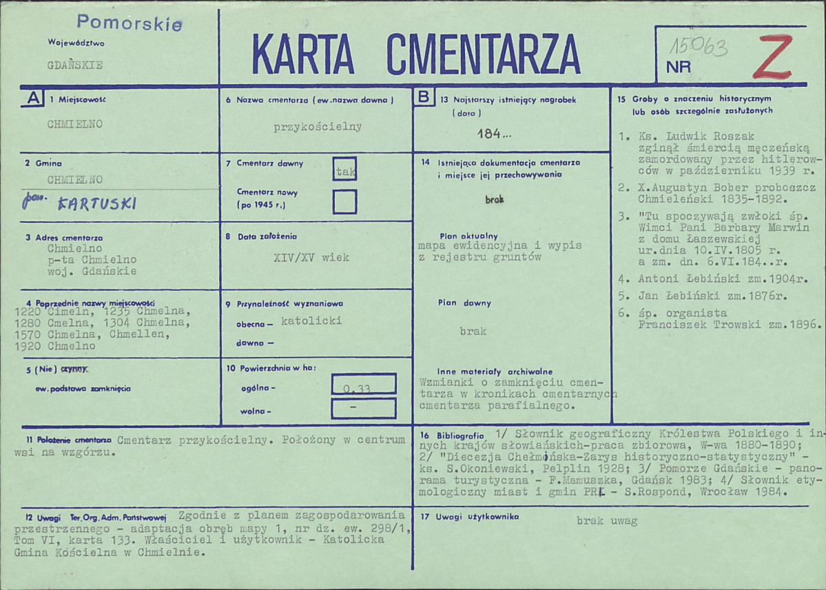 Karta cmentarza, skan nr 1