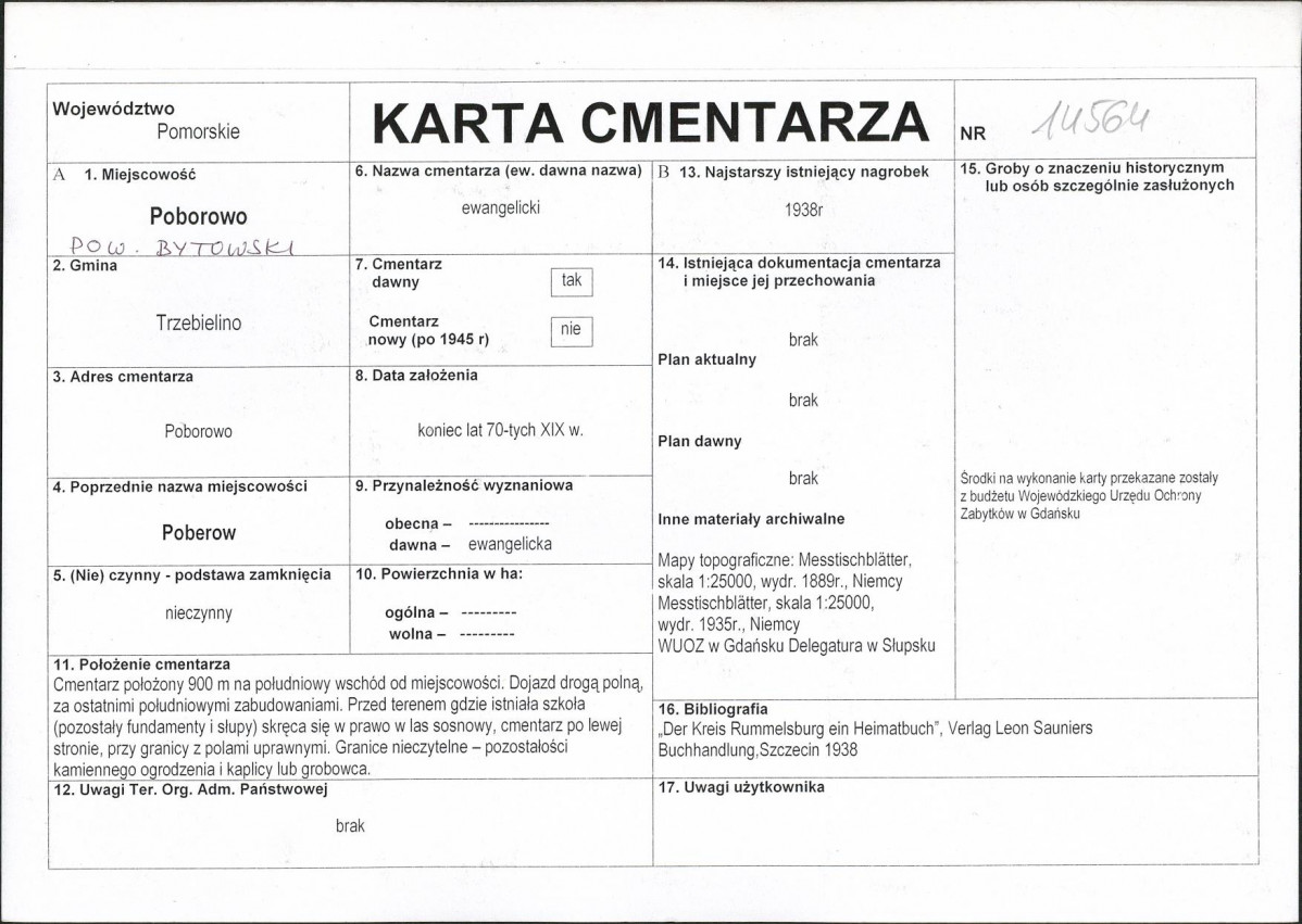 Karta cmentarza, skan nr 1