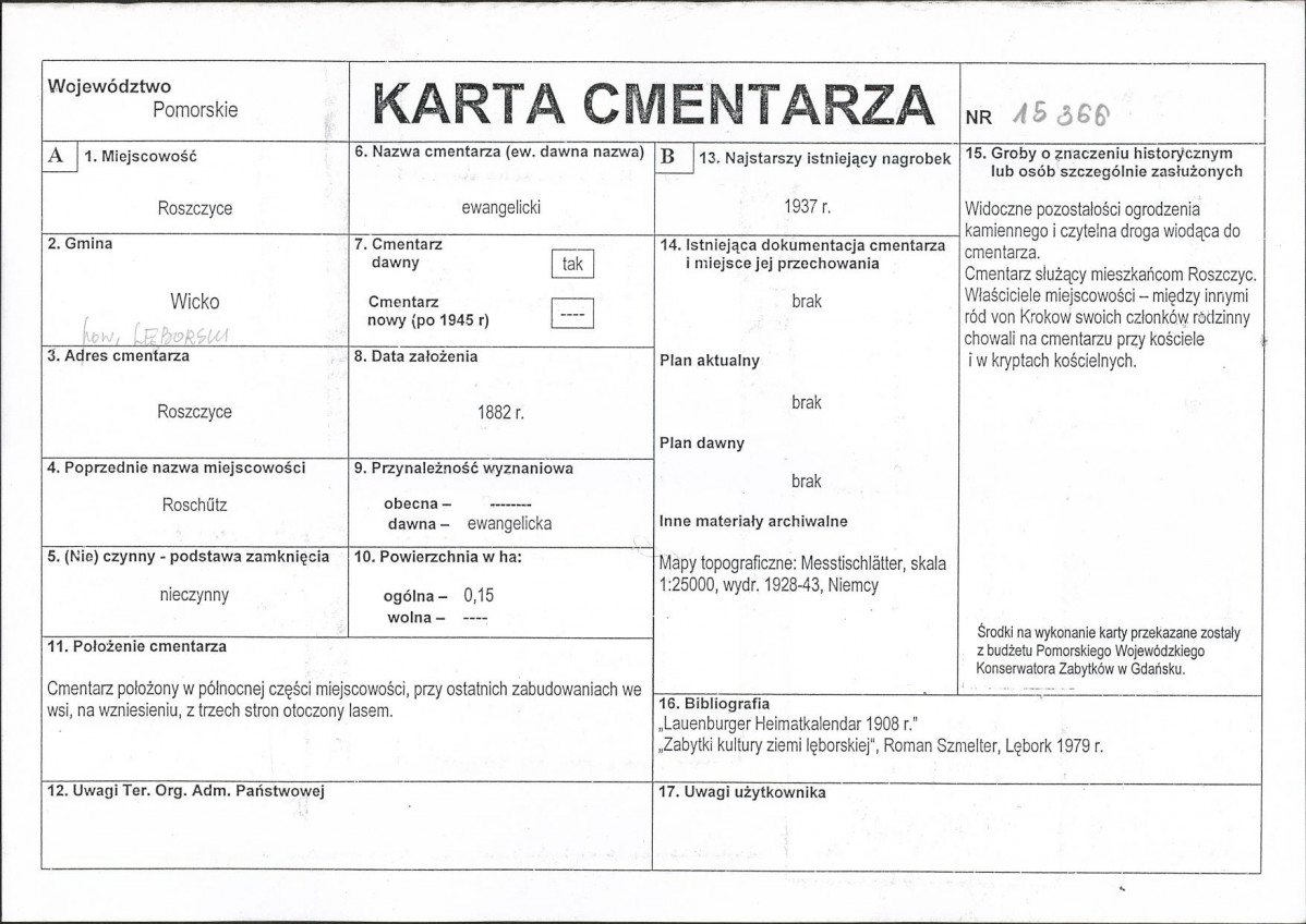 Karta cmentarza, skan nr 1
