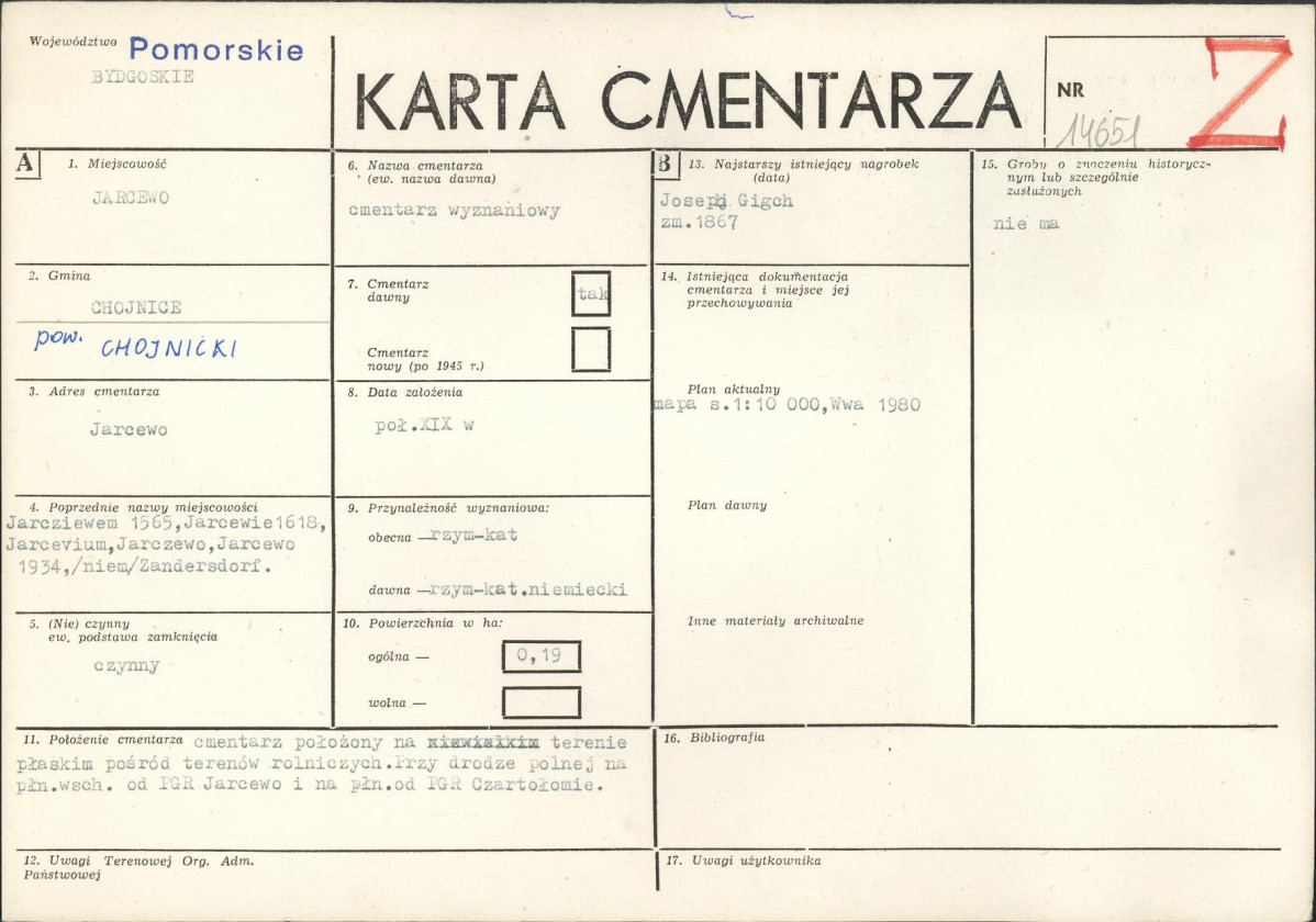 Karta cmentarza, skan nr 1