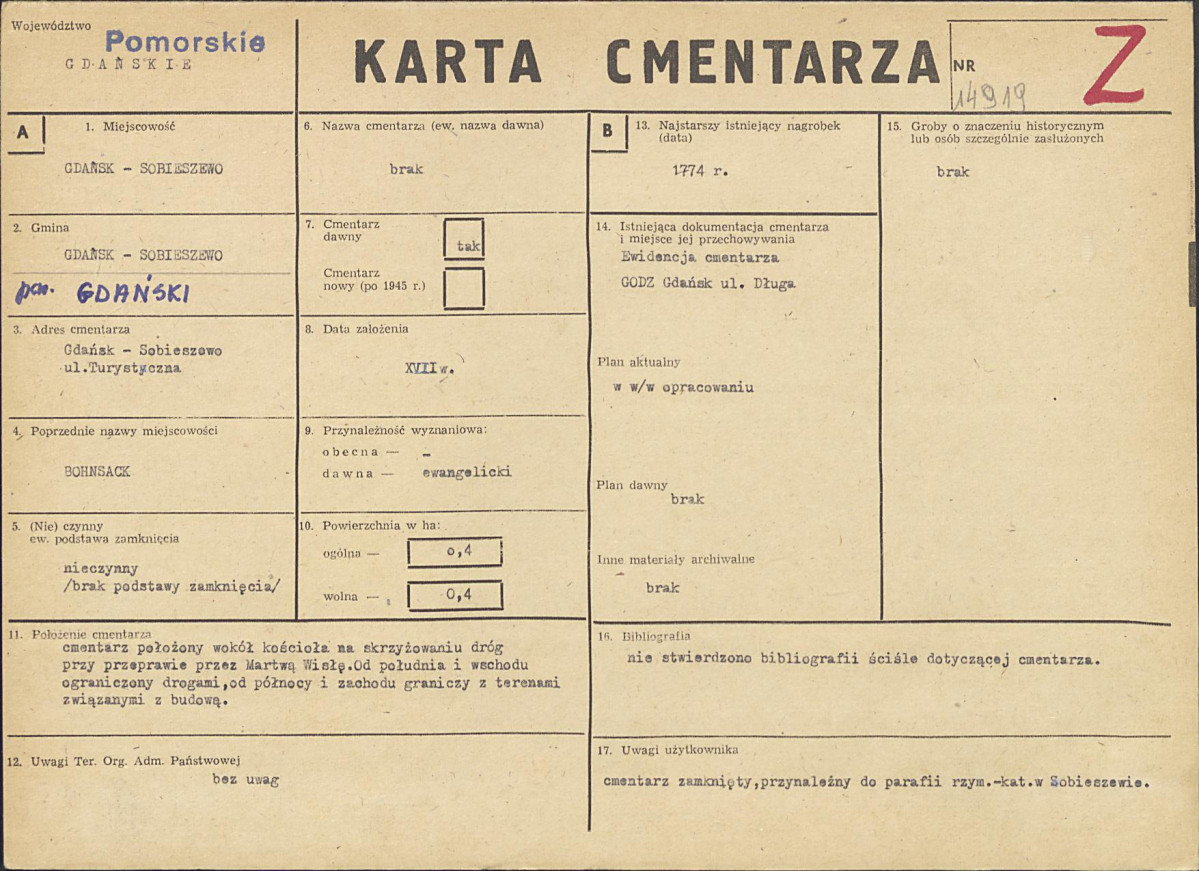 Karta cmentarza, skan nr 1