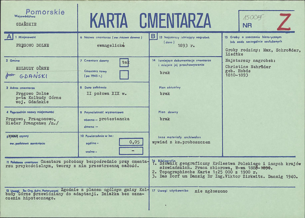 Karta cmentarza, skan nr 1
