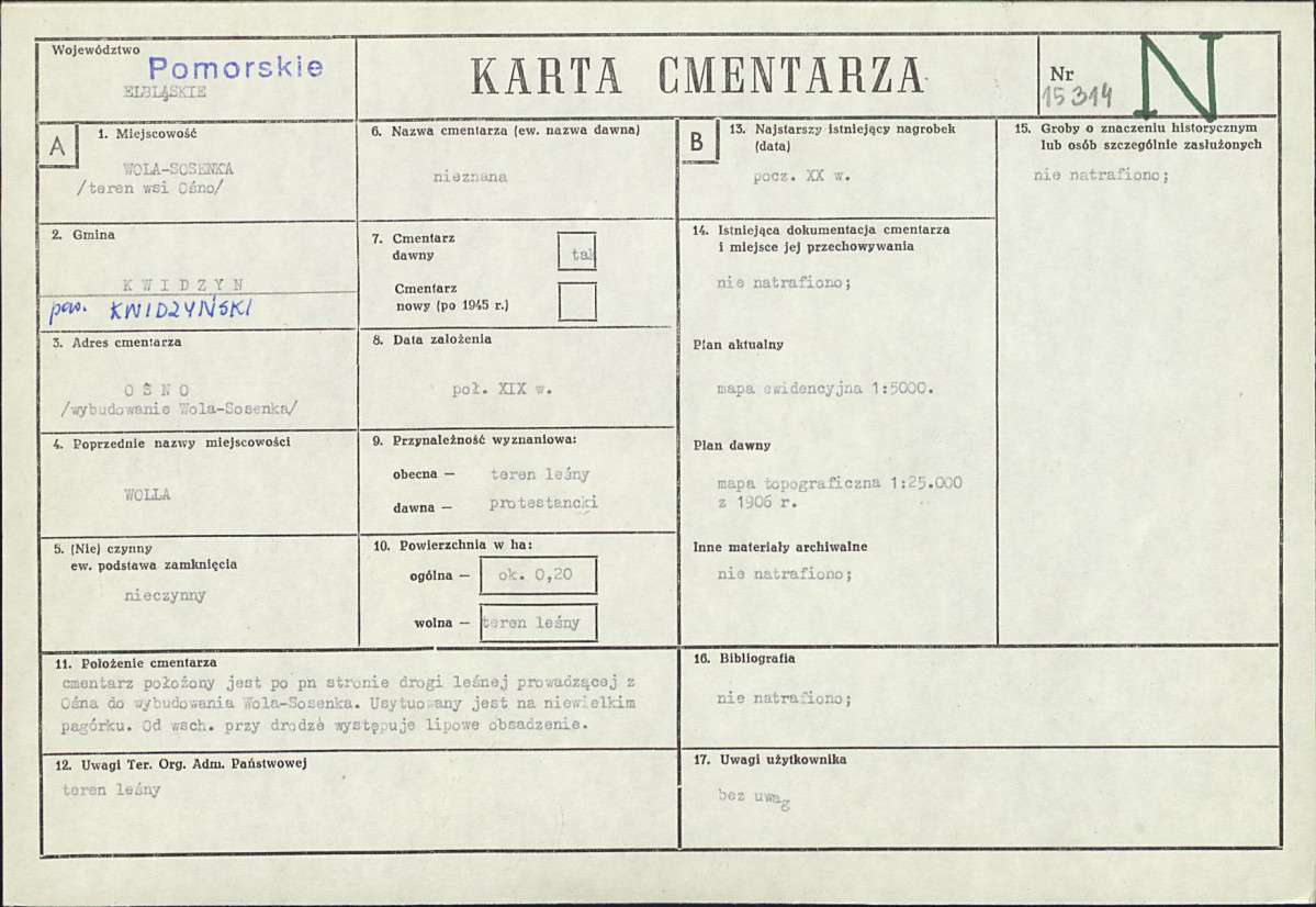 Karta cmentarza, skan nr 1