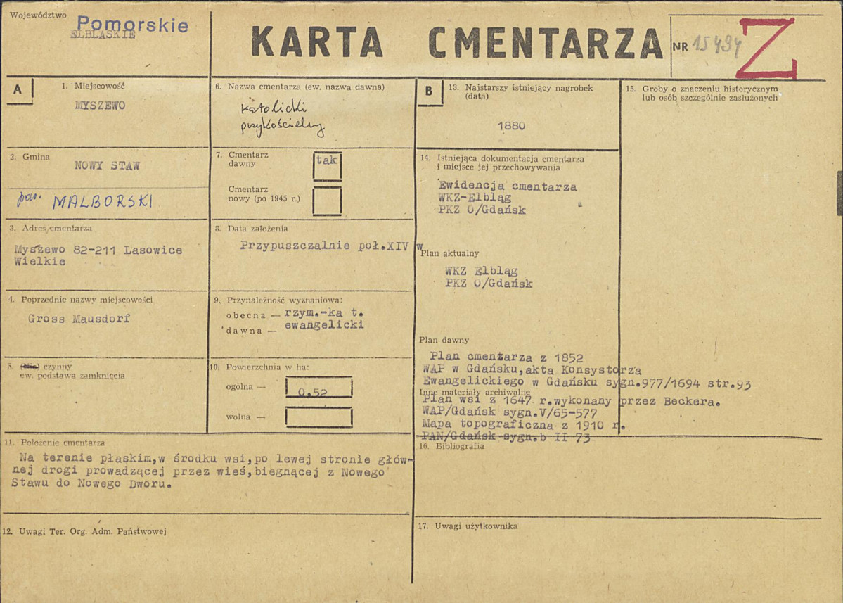 Karta cmentarza, skan nr 1