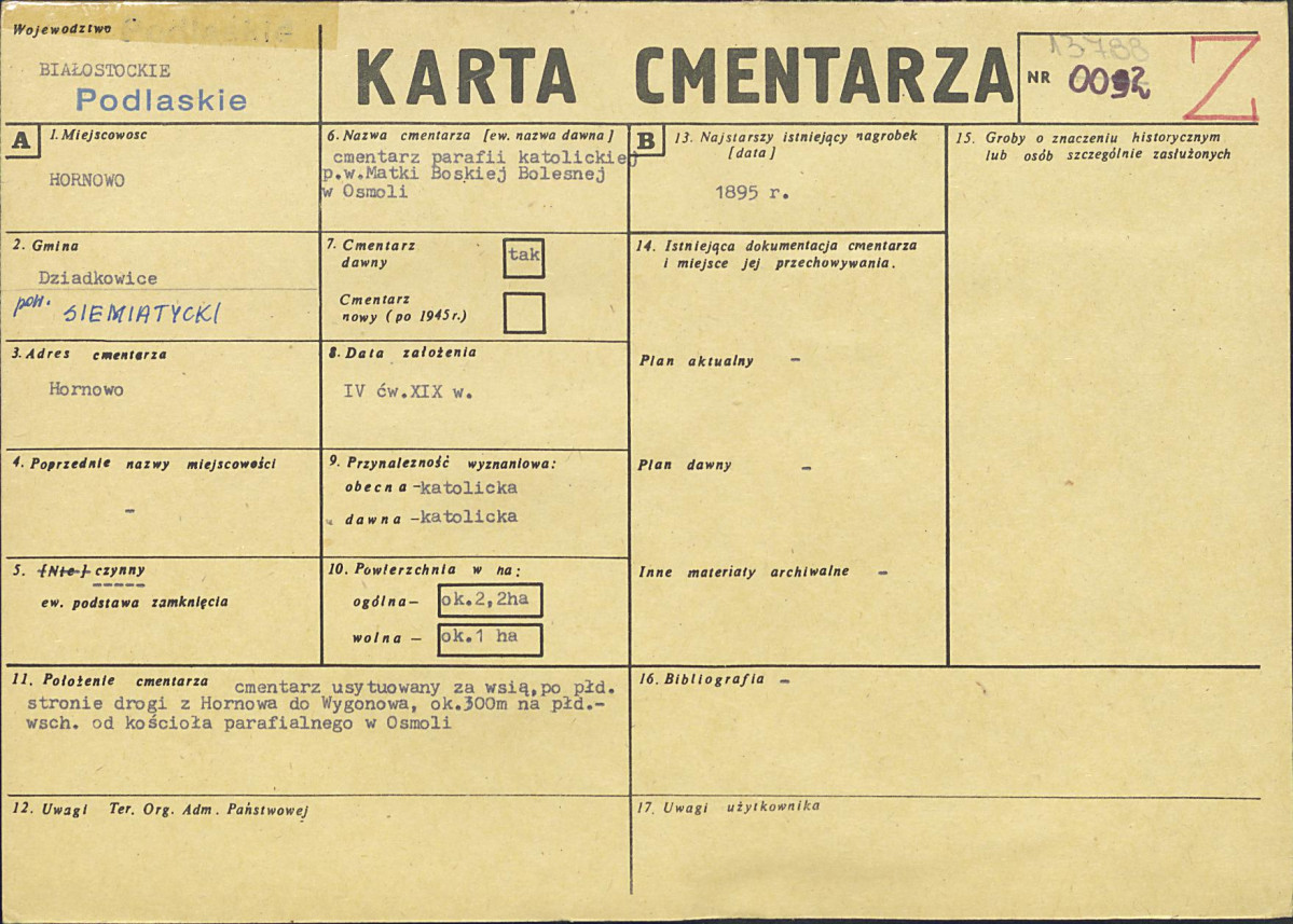 Karta cmentarza, skan nr 1