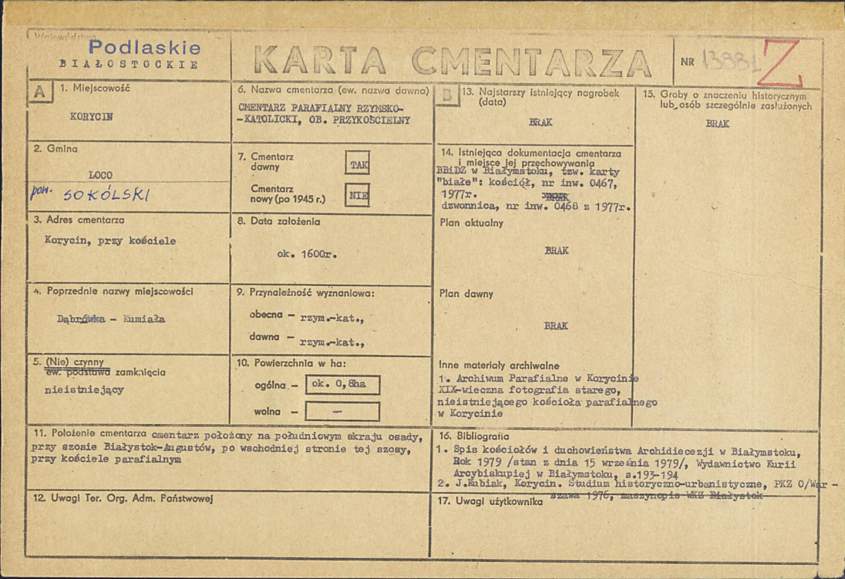 Karta cmentarza, skan nr 1