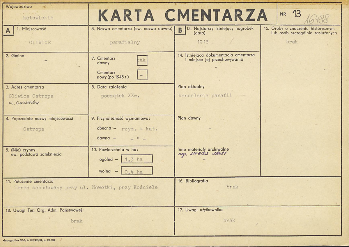 Karta cmentarza, skan nr 1