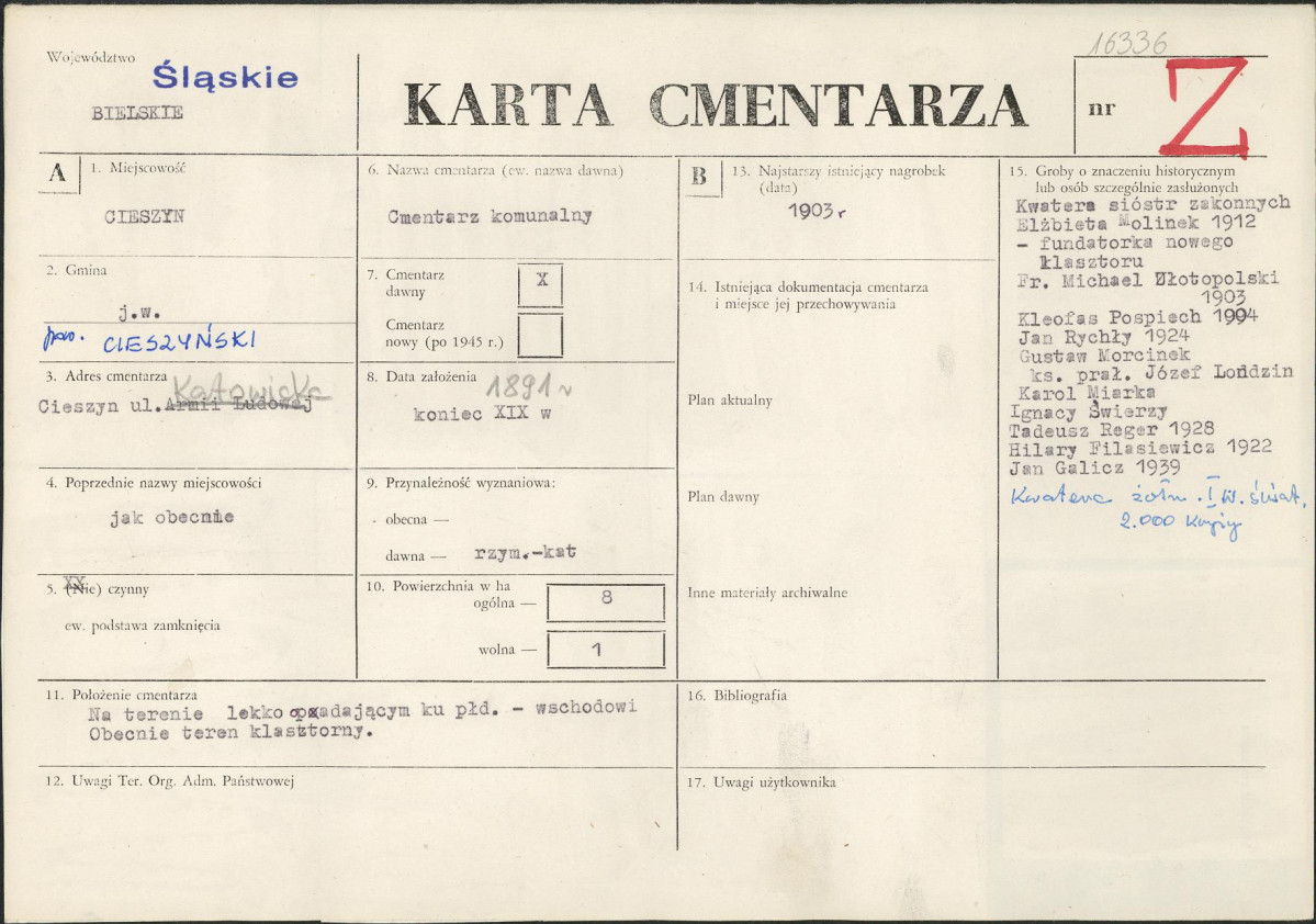 Karta cmentarza, skan nr 1