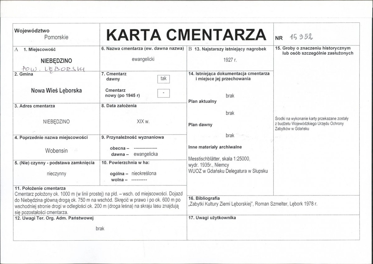 Karta cmentarza, skan nr 1