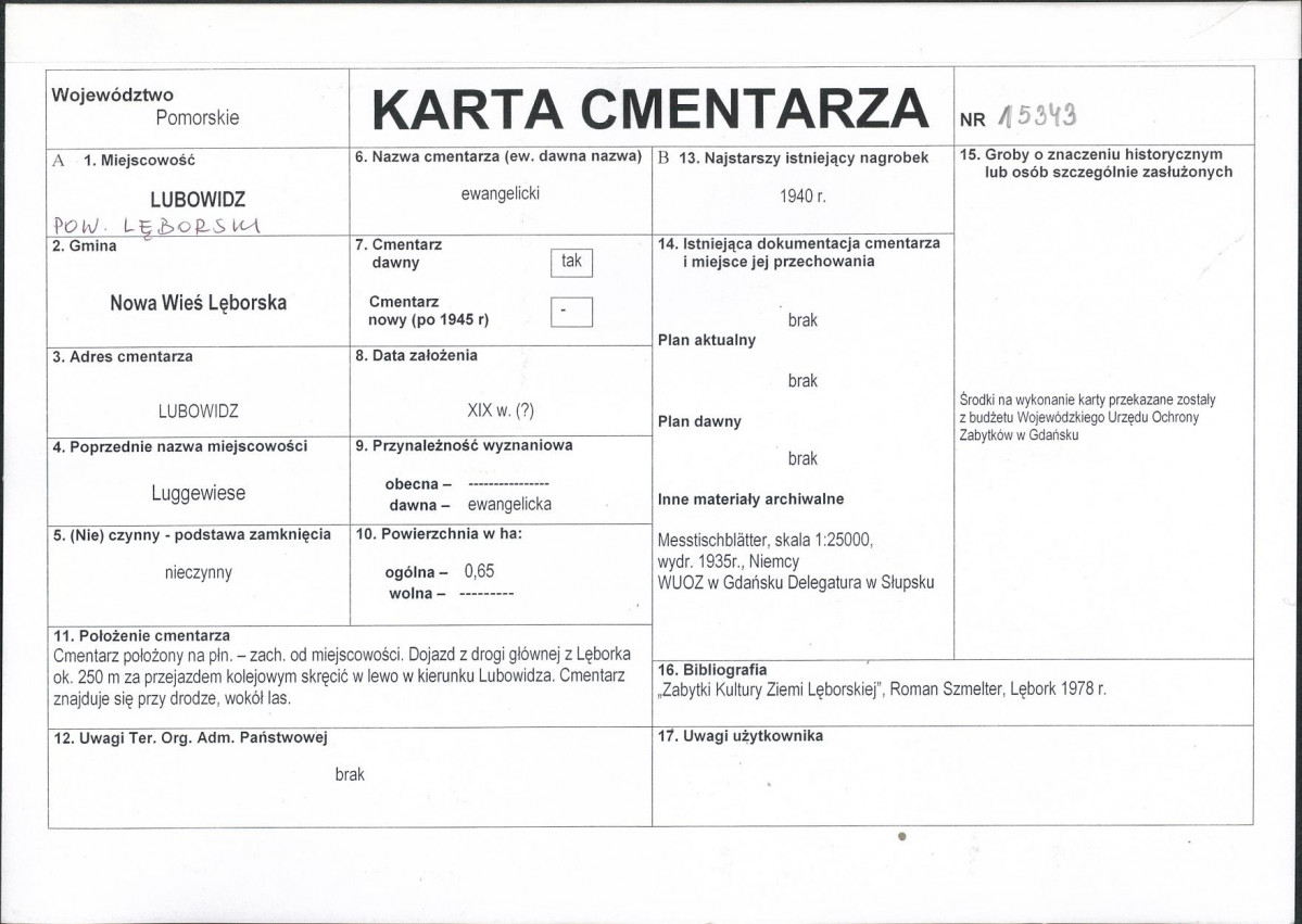 Karta cmentarza, skan nr 1