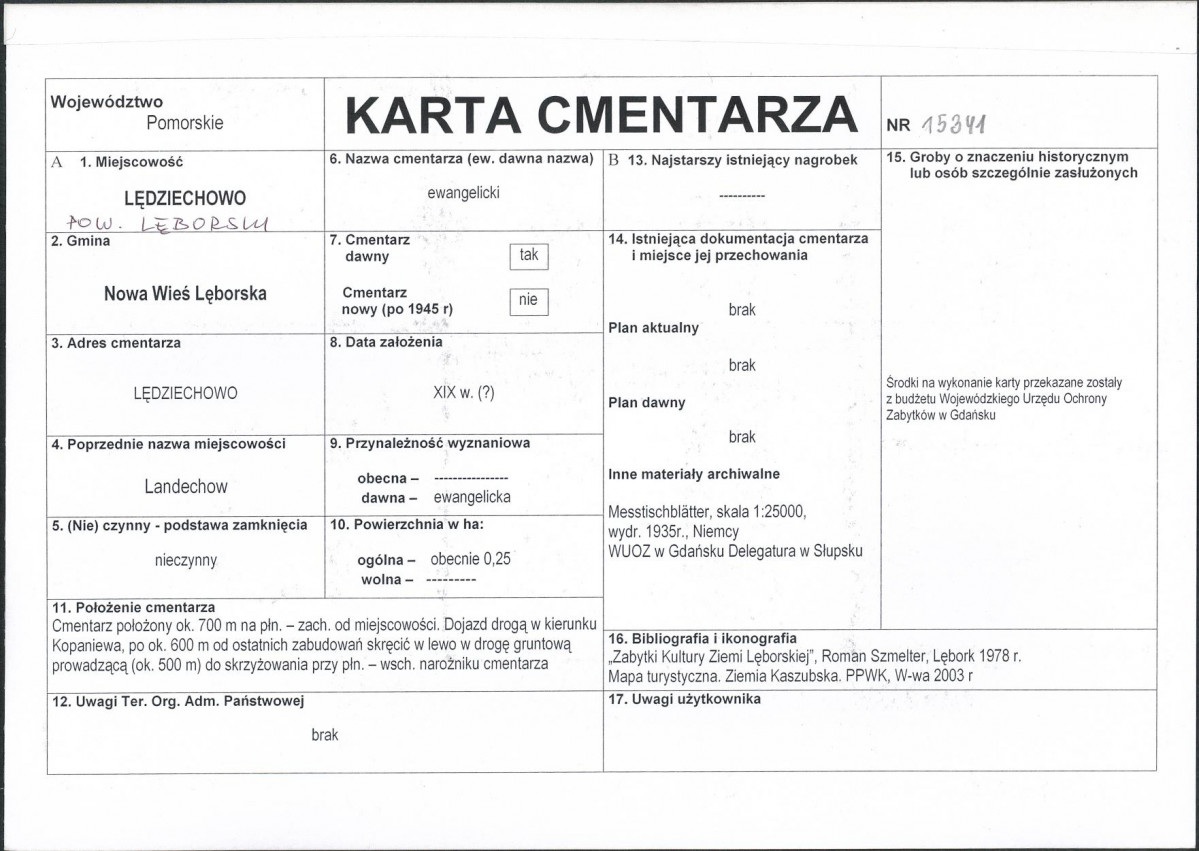 Karta cmentarza, skan nr 1
