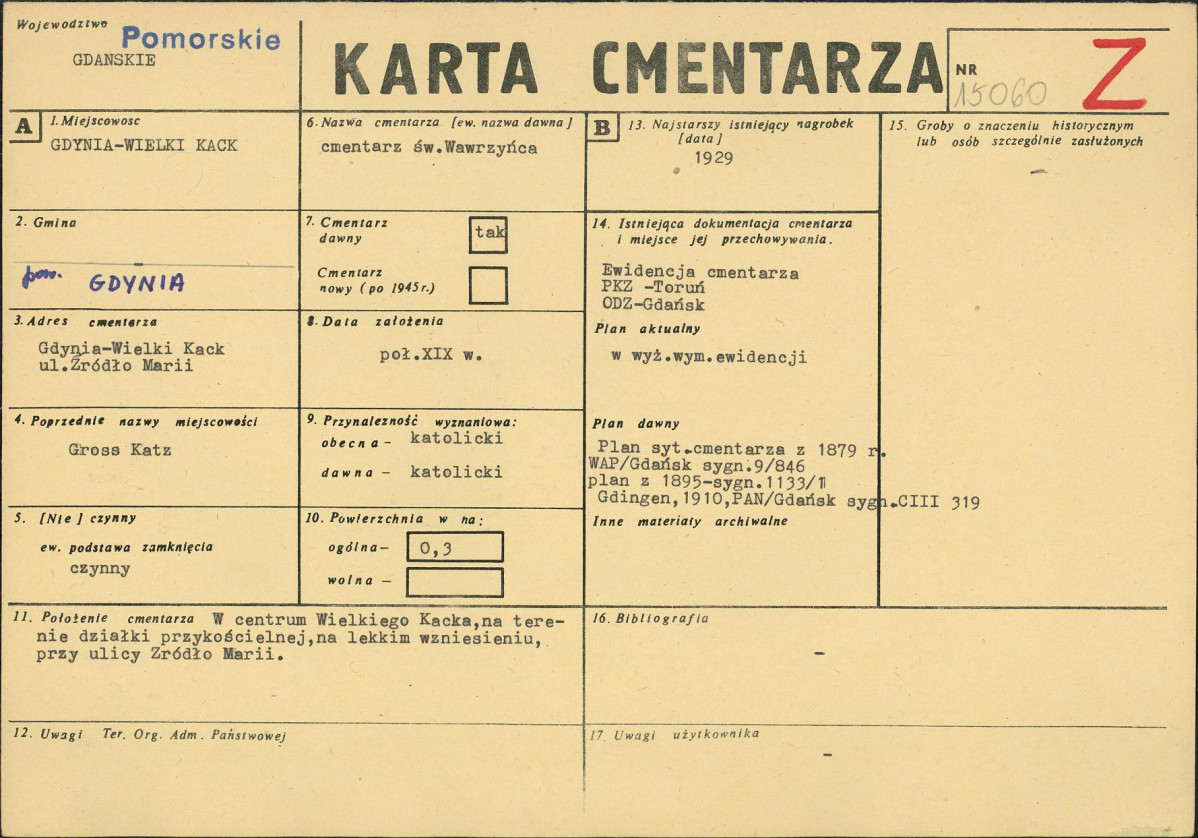 Karta cmentarza, skan nr 1