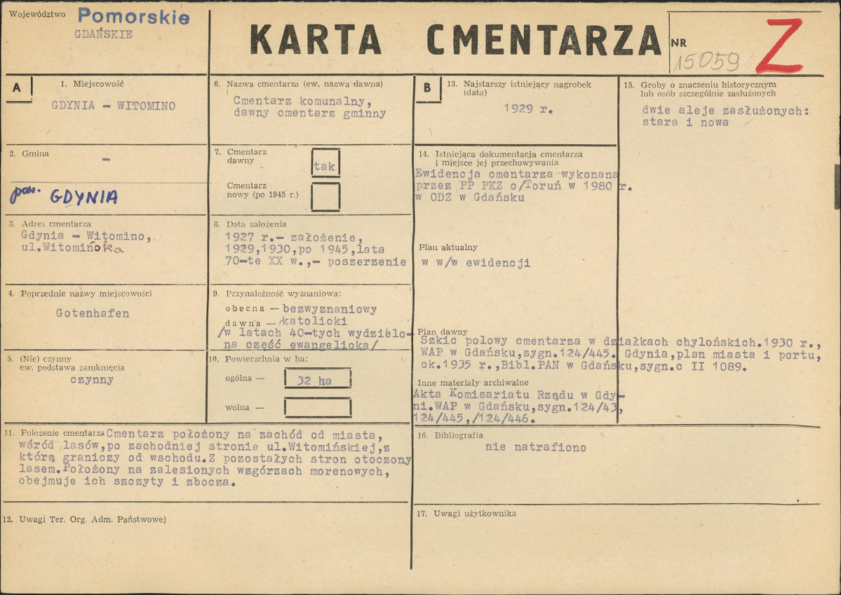 Karta cmentarza, skan nr 1
