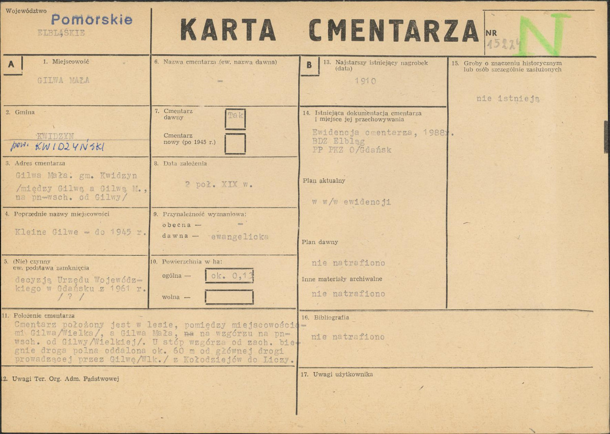 Karta cmentarza, skan nr 1