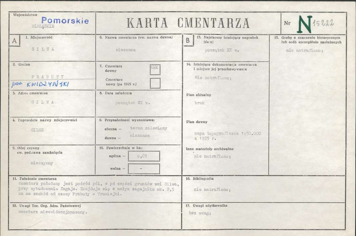 Karta cmentarza, skan nr 1