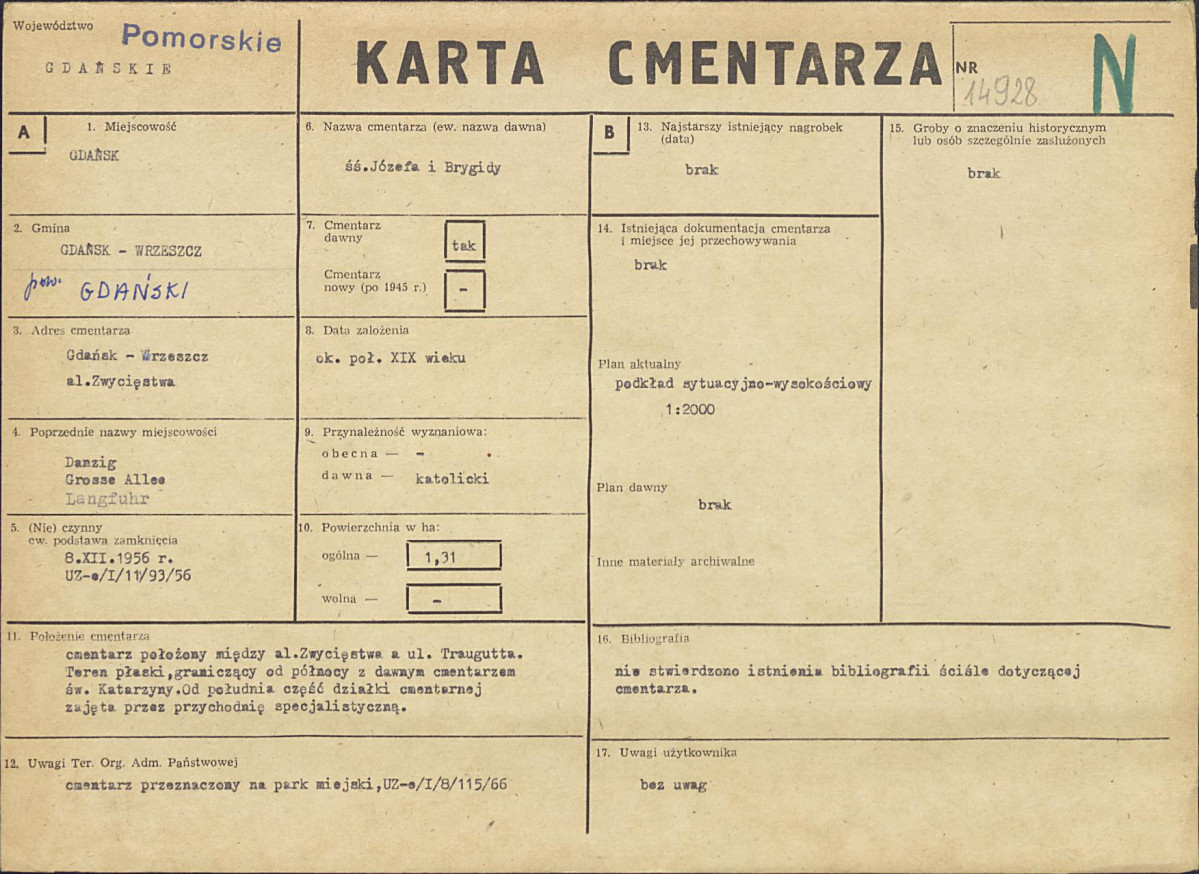 Karta cmentarza, skan nr 1